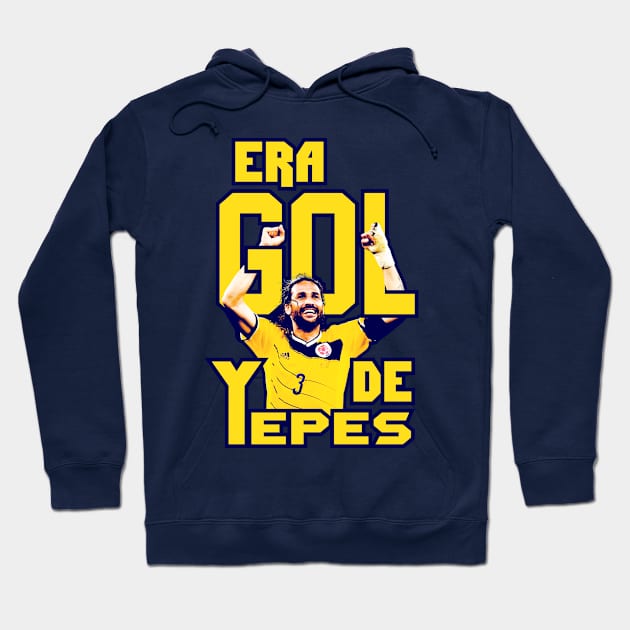 Era gol de Yepes Hoodie by dhaniboi